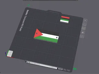 Palestinian Flag – 6mm Pannier Attachment