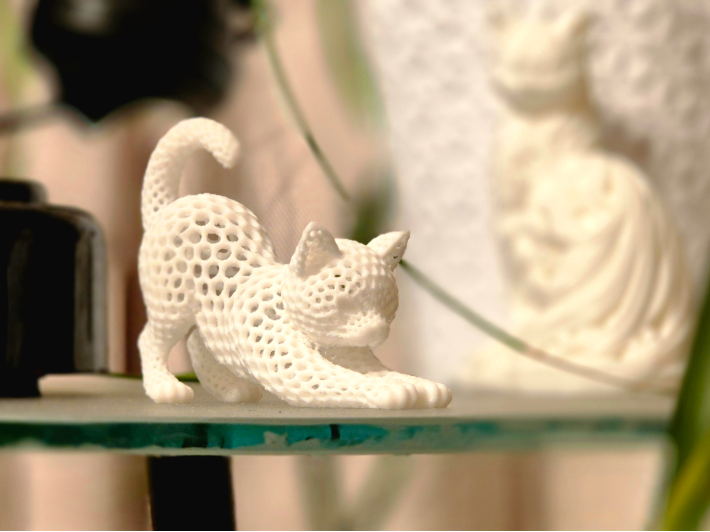 Stretching Cat – Organic Perforated Design