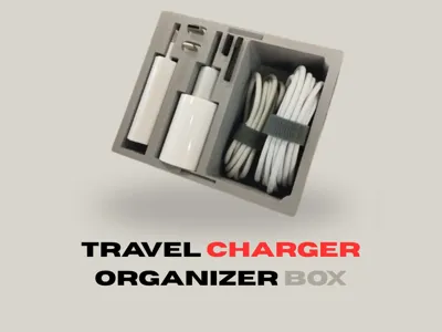 Travel Charger Organizer Box