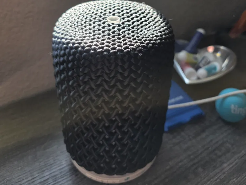 Basketweave oil diffuser cover/shade