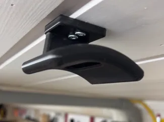 Ceiling mounted headset holder