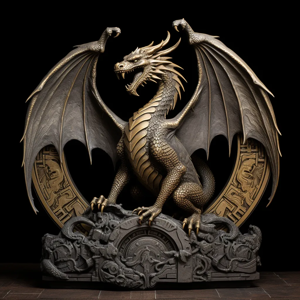 Gold Dragon - Hueforge - Free 3D Print Model - MakerWorld