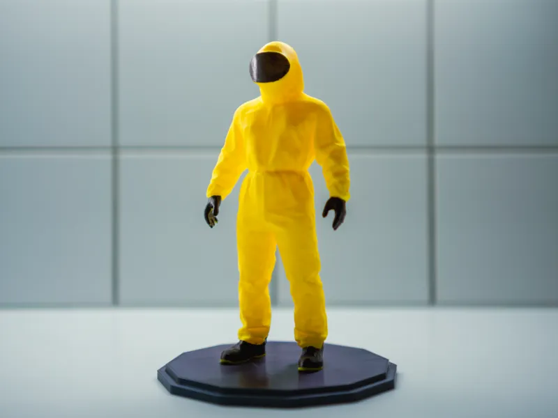 Realistic Among Us Figure | Hazmat Figure