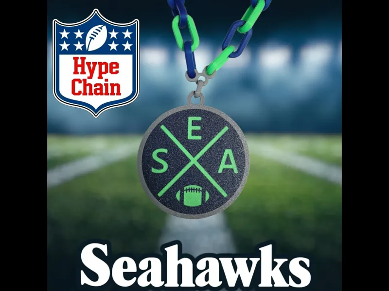 Seattle Seahawks Hype Chain Pendant