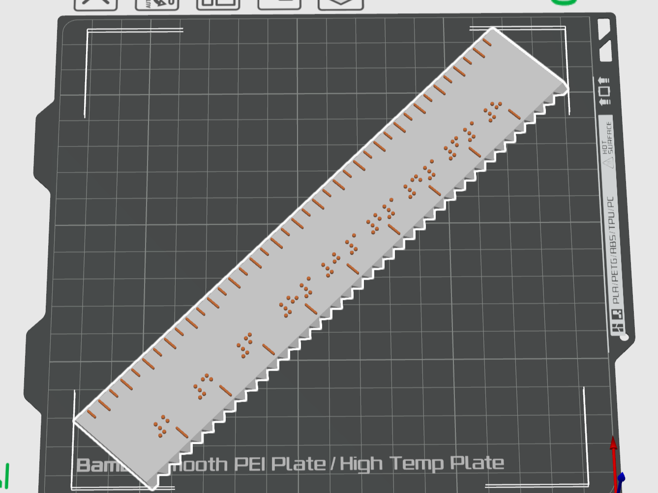 Braille Ruler 20cm | Linijka Braille'a 20cm (Accu)