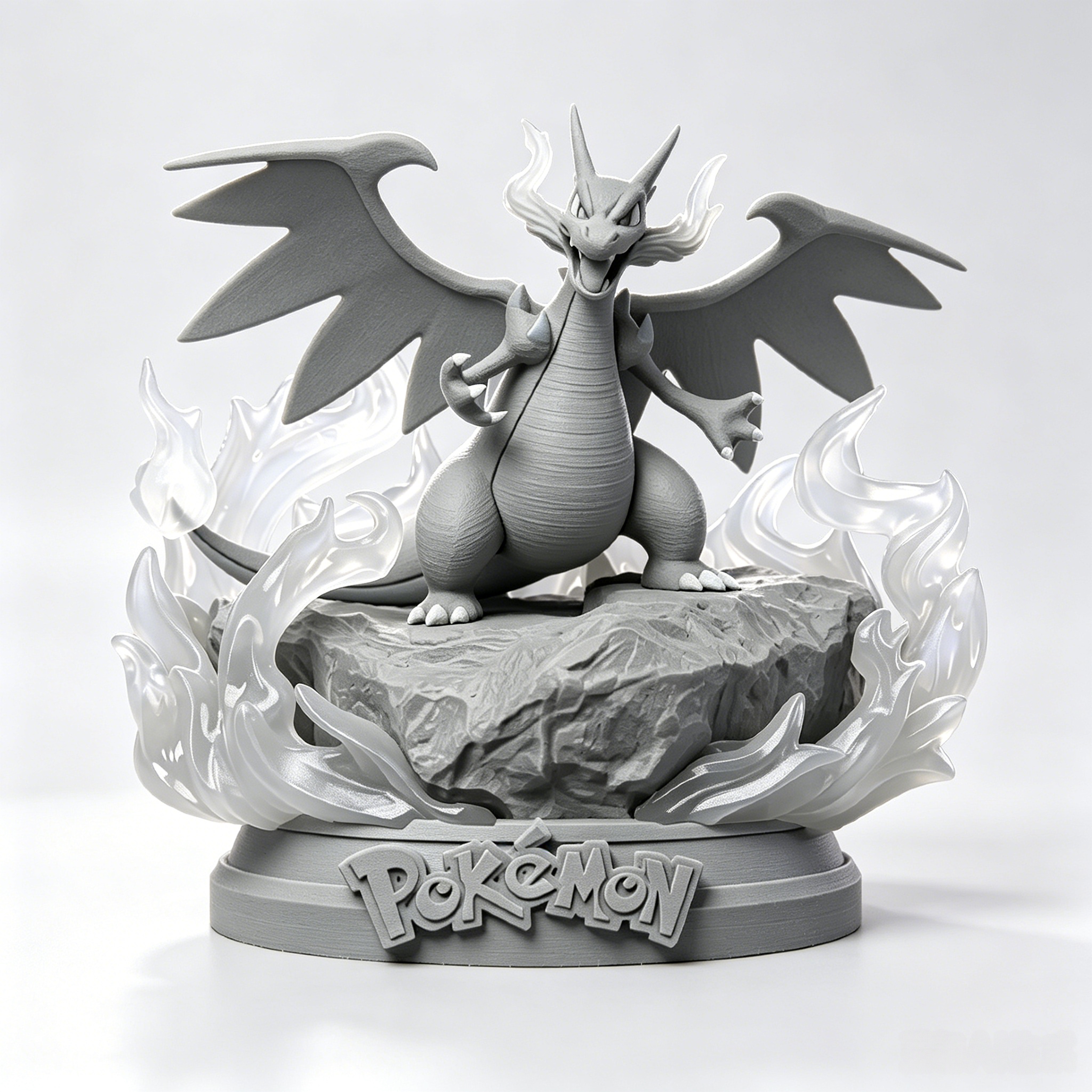 Miniatura 1 do modelo 3D MEGA喷火龙X  宝可梦