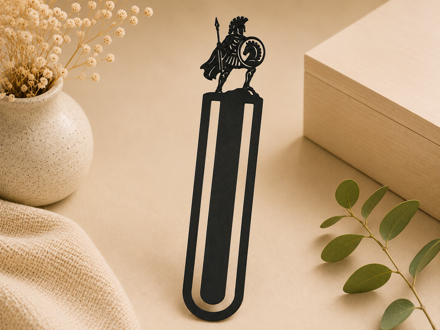 Spartan Warrior Bookmark Clip