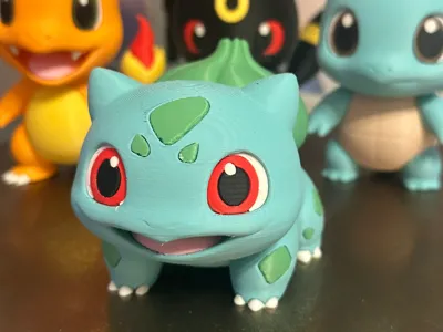 Figurine Pokémon Bulbizarre – Impression 3D Résine – 145mm à Monter Et Peindre