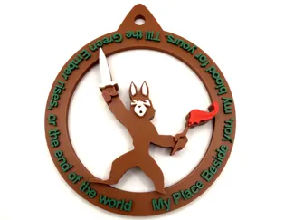 Green Ember Christmas Ornament