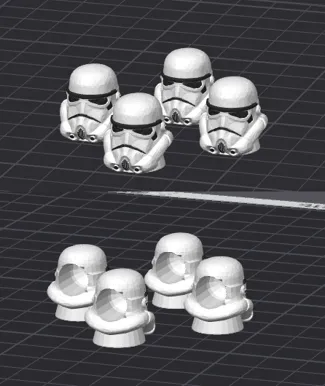 Stormtrooper Tire Valve Stem Cap - Horizontal
