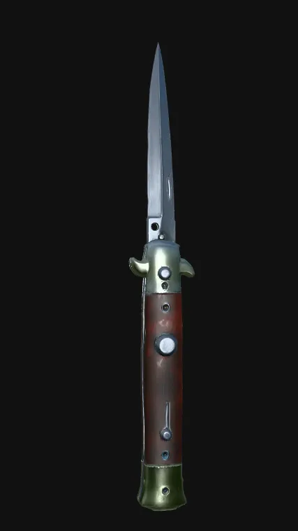 Stiletto Knife CS2 keychain/charm view 2