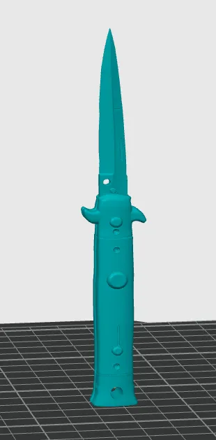 Stiletto Knife CS2 keychain/charm view 3