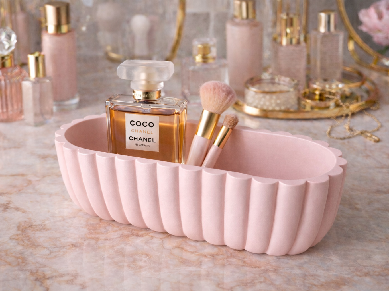 Decorative Scalloped Vanity Tray - Classic