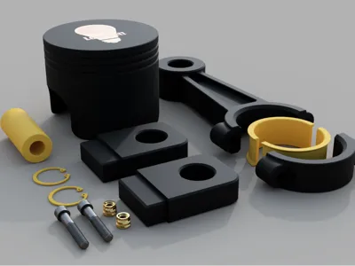 V6 Engine Cylinder Assembly
