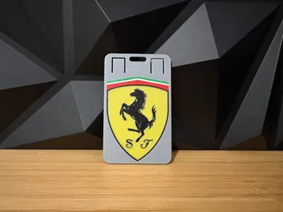 Ferrari Style Badge Holder