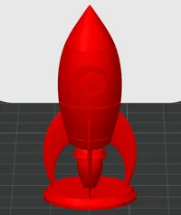 Fusée spatiale avec support — photo 3