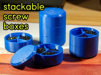 stackable screw boxes