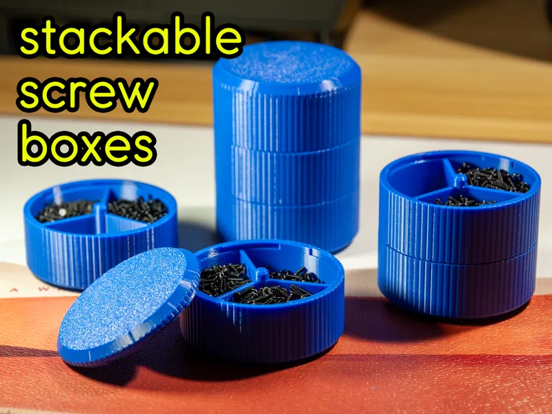 stackable screw boxes