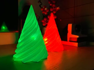 Glowing Christmas Tree – Spiral Design (NoSupport)