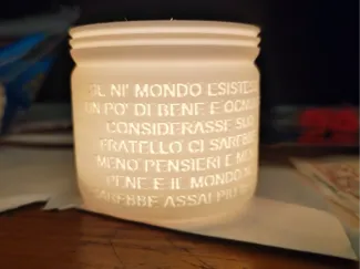 PORTA CANDELE italian trash