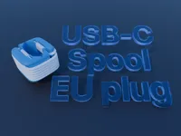 Enrouleur de câble USB-C prise EU — photo 3