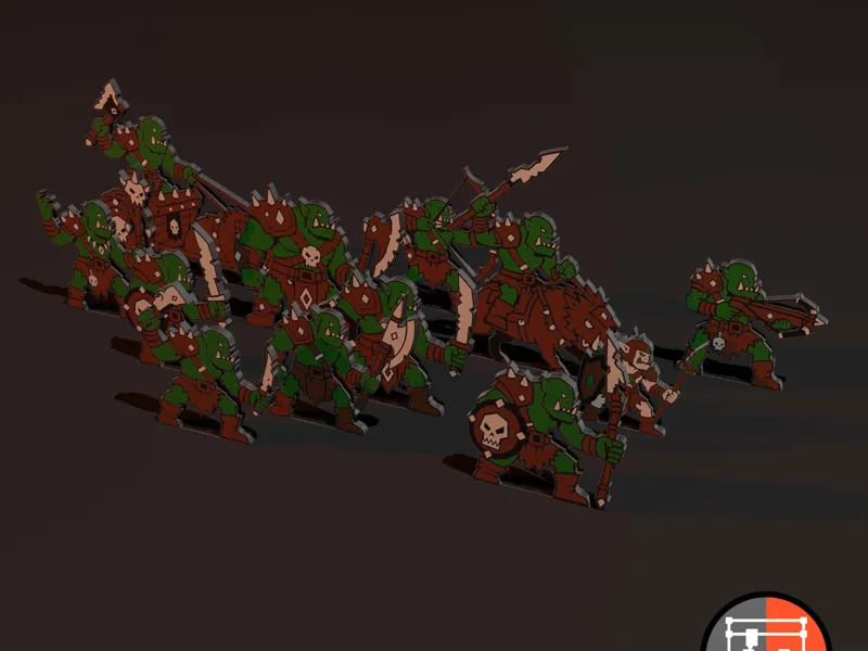 2.5D Orks - Flat/Hybrid Minis