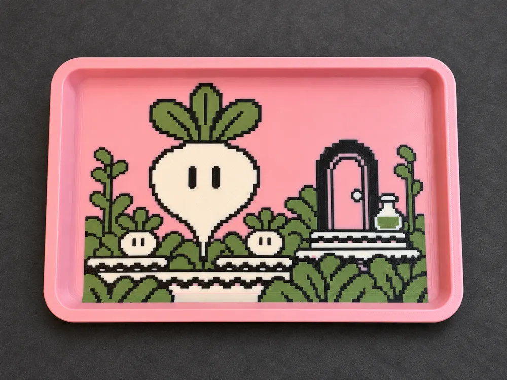 Plateau de rangement Pixel Art Rêve de Navet - Modèle d'Impression 3D ...
