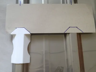 Baked enamel sheet, stainless steel flat sheet - cutting groove positioning jig