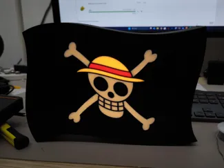 Waving Mugiwara Flag LED Lamp | One Piece Anime
