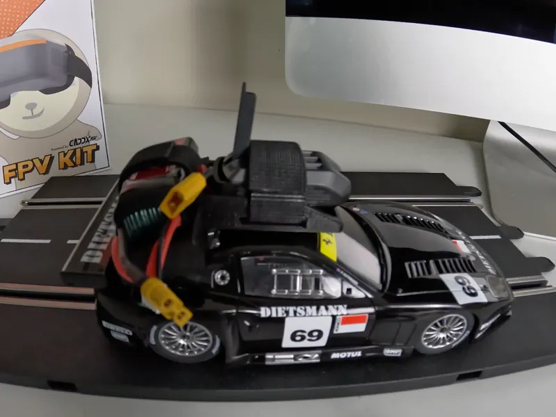 FPV Camera mount: 124 Carrera Ferrari 575 GTC