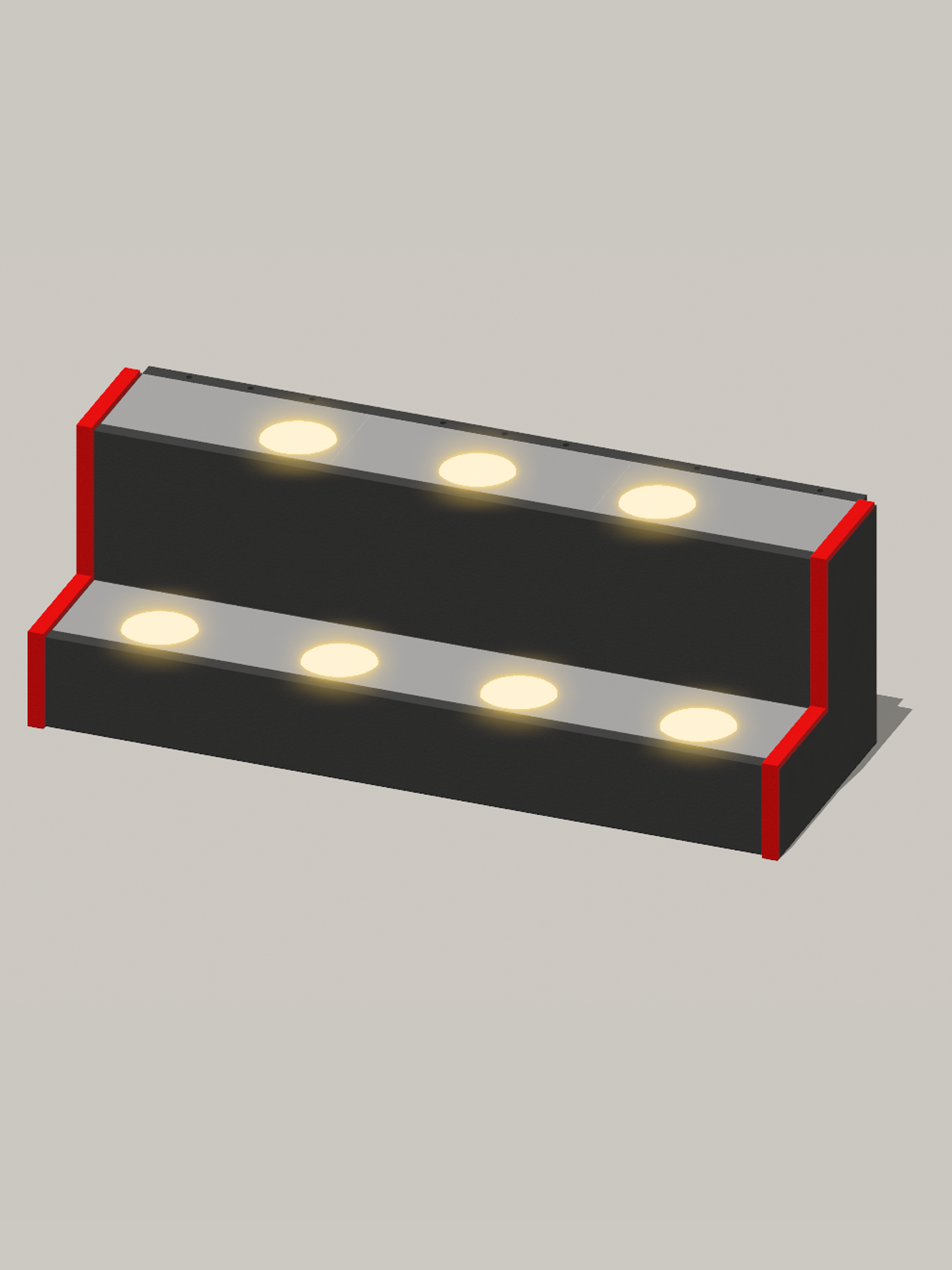 Miniatura 2 do modelo 3D Illuminated Luxury Liquor Display Shelf (LED 001)