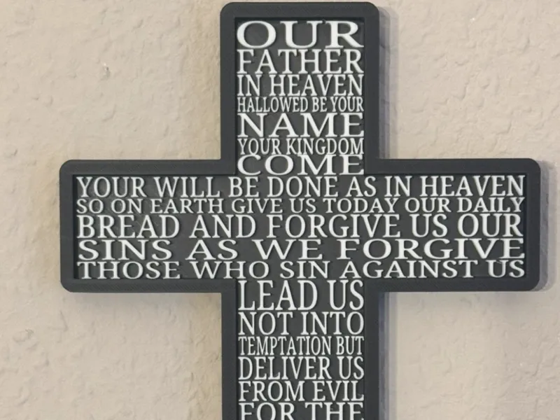 Our Father Cross/Wall Decoration/Prayer english