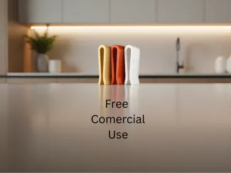 Fold Clip/Free Comercial Use/Print in Place