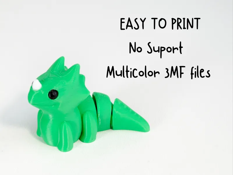Tiny Triceratops - Baby Dragon Flex