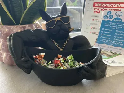 Bulldog Boss Candy Bowl
