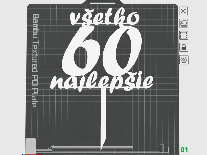 Zapich do torty - Vsetko najlepsie 60