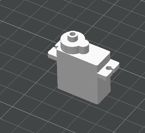 Miniatura 2 do modelo 3D sg90舵机MG90S舵机模型