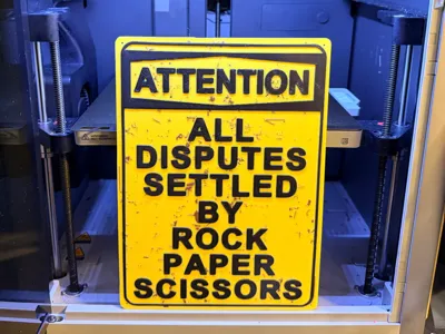 Rock Paper Scissors Sign