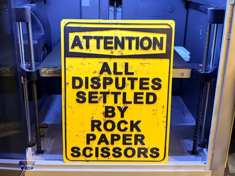 Rock Paper Scissors Sign