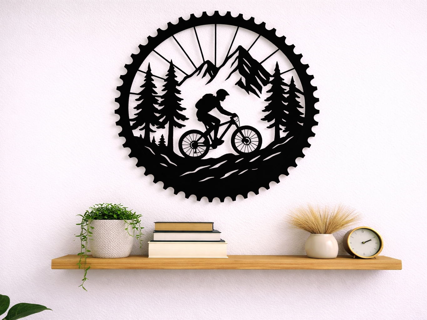 Cyclist in the mountains