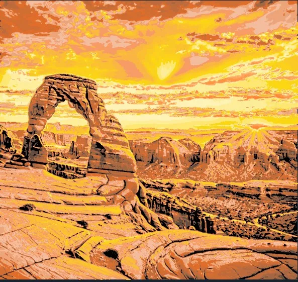 Arches Park - HueForge