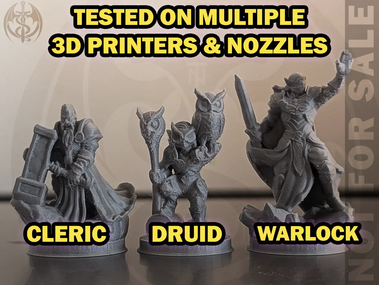 All 12 Classes for DnD + Dog - Supportless minis view 4