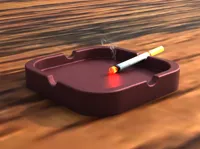 Cendrier simple avec porte-cigarette — photo 2