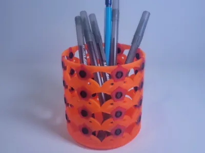 Geometric Pen Desk Organizer