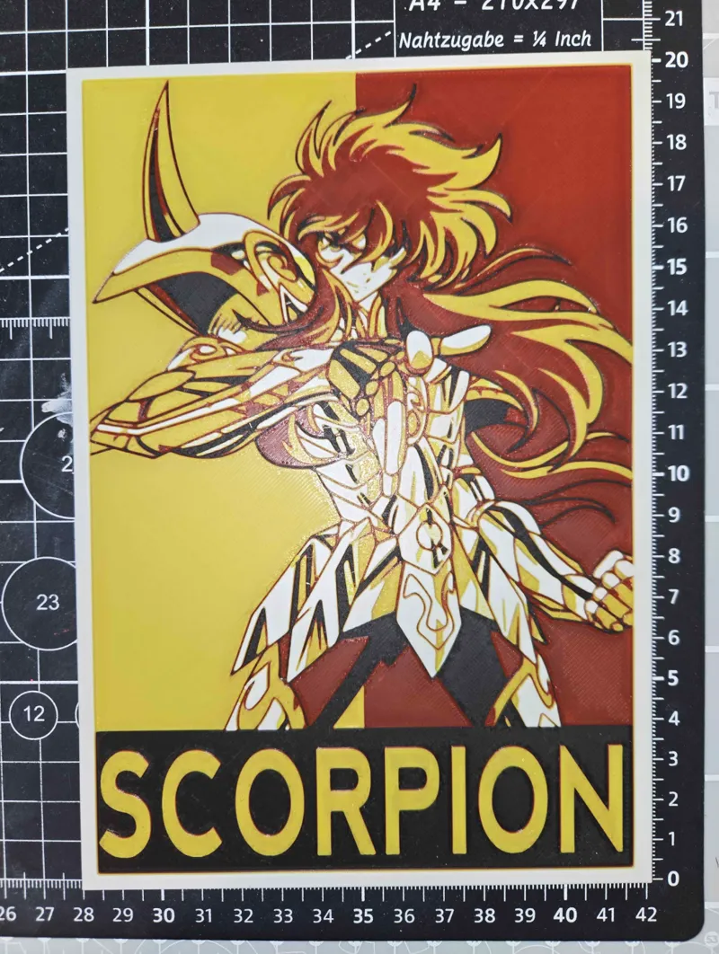 Hueforge Scorpion Saint Seiya 4 Colors