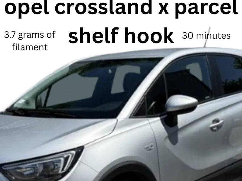opel crossland x parcel shelf hook