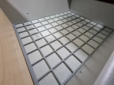 Gridfinity Base Plate for IKEA MALM desk
