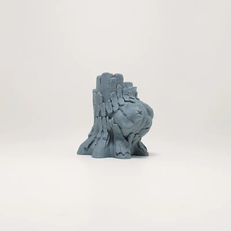 Ancient Tree Stump with Bark Burl Miniature - Free 3D Print Model ...