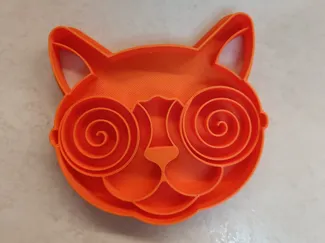 Taglierina biscotti a forma di Gatto Psichedelico