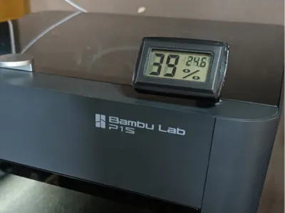 Thermometer + Hygrometer Enclosure Support for 3D Printing Chamber